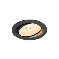 LED Deckeneinbauleuchte NUMINOS� MOVE XL, rund, 24W, IP20, dimmbar, 55�, 2700K, 3500lm, schwarz/wei�