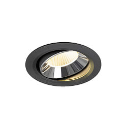 ceiling recessed luminaire NUMINOS� MOVE XL swivelling, suitable for VDU workstation IP20, chrome, black dimmable