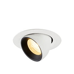 recessed spotlight NUMINOS� GIMBLE XS swivelling, suitable for VDU workstation IP20, black, white dimmable