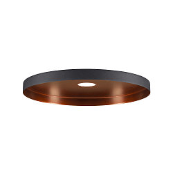 Leuchtenschirm LALU� PLATE 33 MIX&MATCH, H: 1,5cm, E27, schwarz / bronze