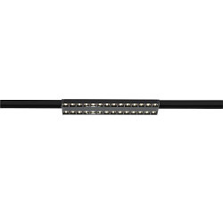 3-phase spot SIGHT EVO DOUBLE square IP20, black, lacquered 