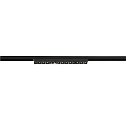 3-phase spot SIGHT EVO SINGLE square, suitable for VDU workstation IP20, black, lacquered dimmable