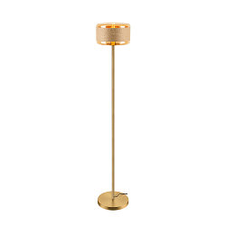 floor lamp PANTILO ROPE 27 E27 IP20, gold dimmable