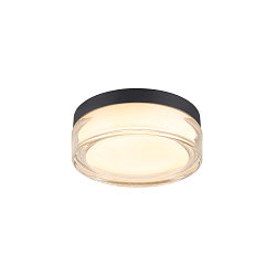 LED Wand-/Deckenleuchte CYFT XL, 125�, 15W, 2700/3000/4000K, 810lm, IP65, dimmbar, schwarz / klar