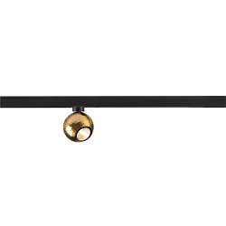 Dekorativer LED 1-Phasen Strahler DYSKO, IP20, 6.7W 2700K 750lm 36�, CRi>90, dimmbar, Gold / Adapter schwarz