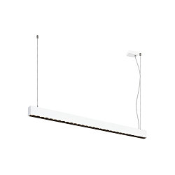 LED Pendelleuchte GLENOS� PRO, 120cm, 75�, 60W, UGR16, IP20, dimmbar, 3000K, 7500lm, wei� / schwarz