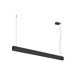 LED Pendelleuchte GLENOS� PRO, 120cm, 75�, 60W, UGR16, IP20, dimmbar, 3000K, 3200lm, schwarz