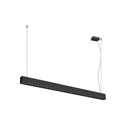 LED Pendelleuchte GLENOS� PRO, 120cm, 75�, 60W, UGR16, IP20, dimmbar, 4000K, 7400lm, schwarz