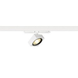 LED 3-Phasen Strahler EURO CUBE 2 M, eckig, 40°, 14W, IP20, DALI dimmbar, 3000K, 1650lm, weiß/schwarz