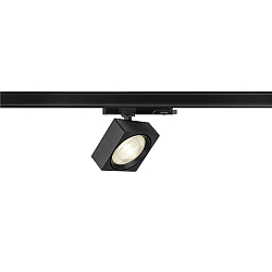 LED 3-Phasen Strahler EURO CUBE 2 L, eckig, 40°, 21W, IP20, C dimmbar, 4000K, 2800lm, schwarz