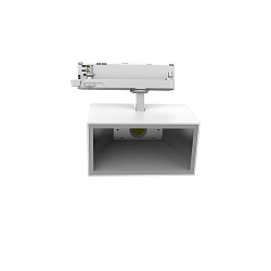 LED 3-Phasen Strahler TRACKSPOT P SQ, eckig, 24°, 12W, 3000K, 1873/6283lm, IP20, weiß