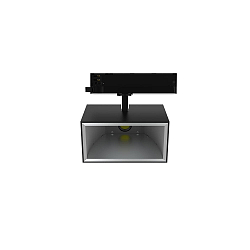 LED 3-Phasen Strahler TRACKSPOT P SQ, eckig, 50°, 12W, 4000K, 2006/6400lm, IP20, DALI dimmbar, schwarz