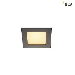 LED Einbauleuchte FRAME BASIC LED SET Downlight, 9,4W, SMD LED, 3000K, 90°, inkl. Treiber, Clipfedern, schwarz