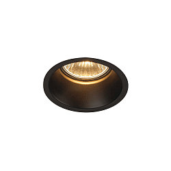 Deckeneinbauleuchte HORN GU10 Downlight, rund, max. 50W, Clipfedern, schwarz