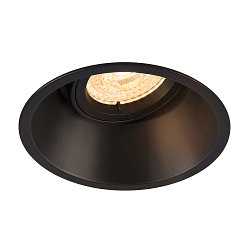 Einbauleuchte HORN-T GU10, 1xGU10, 230V, Clipfedern, schwarz