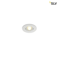 LED Ceiling recessed spot NEW TRIA MINI DL SET, round, 2,2W, PowerLED, 3000K, 30, incl. Driver, Clip springs, white