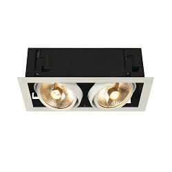 Deckeneinbaustrahler KADUX 2 ES111 Downlight, 2xGU10, 230V, wei�