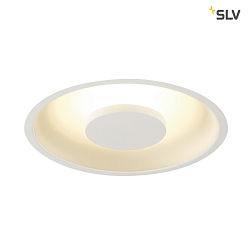 LED Ceiling recessed luminaire OCCULDAS, round, white, 22W, SMD LED, 120°, 3000K, incl. Driver, clip springs