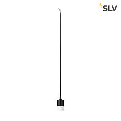 Pendant luminaire FENDA E27 Pendant cable with open cable, canopy excl., shade excl., black