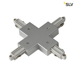 X-Verbinder fr 1-Phasen HV-Stromschiene, Aufbauversion, silbergrau