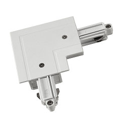 Eckverbinder f�r 1-Phasen HV-Stromschiene,Einbauversion, Schutzleiter innen, wei�