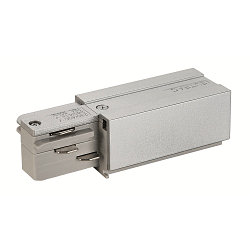 EUTRAC�Einspeiser f�r 3-Phasen HV-Schiene Erde rechts, Einspeiser 2, silbergrau