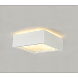 Gips-Deckenleuchte Plastra 104, E27, wei�