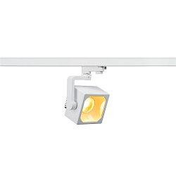 LED 3-Phasen Strahler EURO CUBE, W�rfelform, CRi >90, kardanisch, inkl. Adapter, schaltbar, 26W 3000K 2470lm 60�, wei�