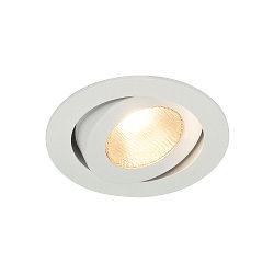 LED Recessed luminaire CONTONE ROUND Downlight, adjustable, white