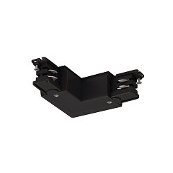 Zubeh�r f�r 3-Phasen Aufbauschiene S-TRACK ON/OFF - L-Verbinder, mit Einspeisem�glichkeit, Erde au�en, schwarz