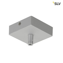 Accessories Ceiling canopy for GLENOS Pendant luminaire, 8,5x8,5x2,7cm, with strain relief, silver