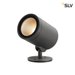 Outdoor Floor lamp HELIA, LED, 3000K, round, anthracite, 15W, convertible to spike luminaire
