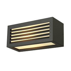 Au�enwandleuchte BOX-L, IP44, eckig, E27 max. 18W, Anthrazit