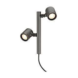 Outdoor luminaire NEW MYRA 2 Lamphead, GU10, max. 2x4,5W, IP44, anthracite