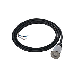 LED Bodeneinbauleuchte DASAR� 370 LV, IP67 IK08, � 9.2cm, 12/24V DC, 2W 3000K 200lm 30�, ohne BG, begehbar, Edelstahl 316