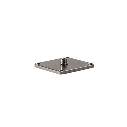Zubeh�r f�r LED Bodenstrahler DASAR PROJECTOR - Montageplatte, 7x 7cm, Edelstahl