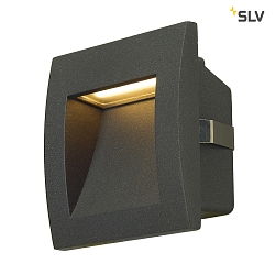 LED Wall recessed luminaire DOWNUNDER OUT LED S, 0,96W, 3000K, IP55, anthracite