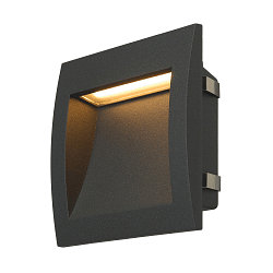 LED Wall recessed luminaire DOWNUNDER OUT LED L, 0,96W, 3000K, IP55, anthracite