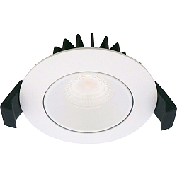 LED Einbauleuchte VELIA LOW PROFILE, rund, 5,5W, 4000K, 340lm, IP44, dimmbar, weiß matt