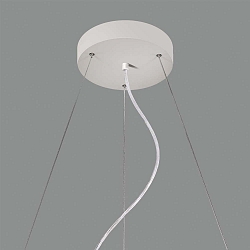 pendant suspension LISBOA 80 - ON-OFF / TRIAC - 250CM 3-fold, white matt