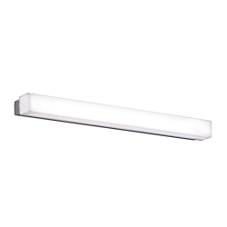 LED wall luminaire BOX 16/3200-60, IP44, 59cm, silver, 10.5W 3000K 800lm