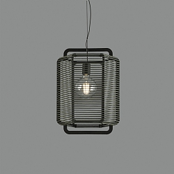 Pendelleuchte CORDA, � 45,0 cm, 1 x E27 LED, 1 x 15W, IP20, IK05, gr�n