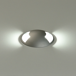 Einbau-Bodenstrahler INDUS, mit zweiseitigem Lichtaustritt, 1 x GU10 LED, 1 x 8W, IP67, IK08, alu/silber