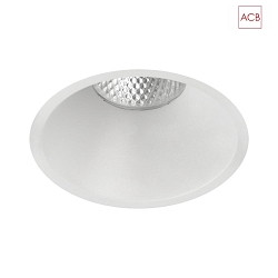 Recessed LED ceiling luminaire KIDAL 3771/8, IP23,  8cm, COB, white, 7W 3000K 600lm, not dimmable