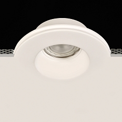 Einbau-Deckenleuchte YOTA, � 13,0 cm, rahmenlos, 1 x GU10 LED, 8W, IP20, IK05, Gips, wei�