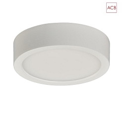 LED ceiling luminaire KORE 3435/9, UGR<19,  9cm, extra flat, white, 6W 3000K 420lm