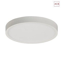 LED ceiling luminaire KORE 3435/19, UGR<19,  19cm, extra flat, white, 18W 3000K 1450lm
