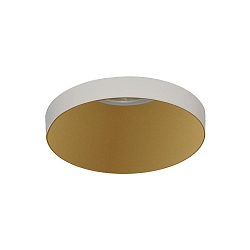 Einbauleuchte EINAR 3558/8 mit Kragenblende, GU10 max. 10W (LED), Wei� / Gold