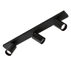 Spot bar GINA 3874/R3, 3 flames, 3x GU10 max. 10W, adjustable, black