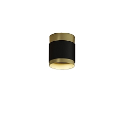 ceiling luminaire LUX 3989/10 IP20, gold, black glossy